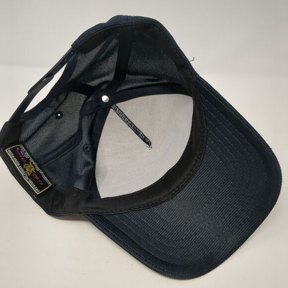 U.S Navy Veteran Snapback Hat Blue OS Adjustable Embroidered 6 Panel Eagle Crest - Picture 6 of 8